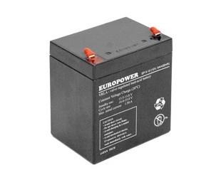 BATTERY 12V 5AH VRLA/EP5-12T2 EUROPOWER EMU|EP5-12T2