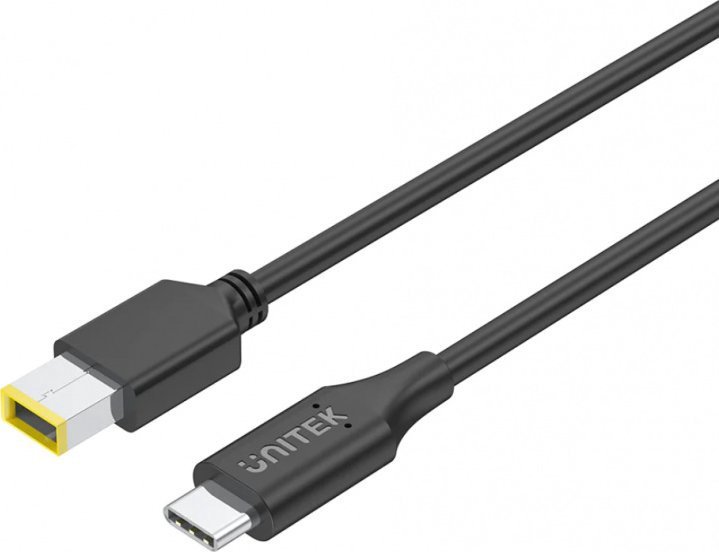 USB cable Unitek USB-C - Lenovo DC-in 1.8 m Black (C14115BK-1.8M)