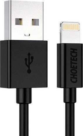 USB cable Choetech USB-A - Lightning 1.2 m Black (IP0026)