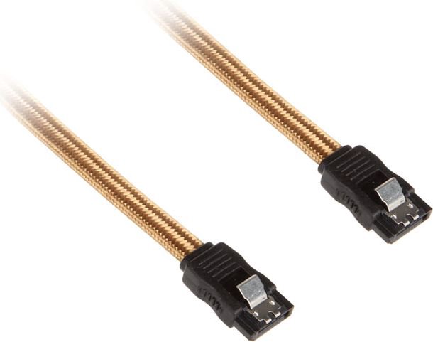 BitFenix SATA - SATA, 0.3m, Gold (BFAMSCSATA330AKCK)