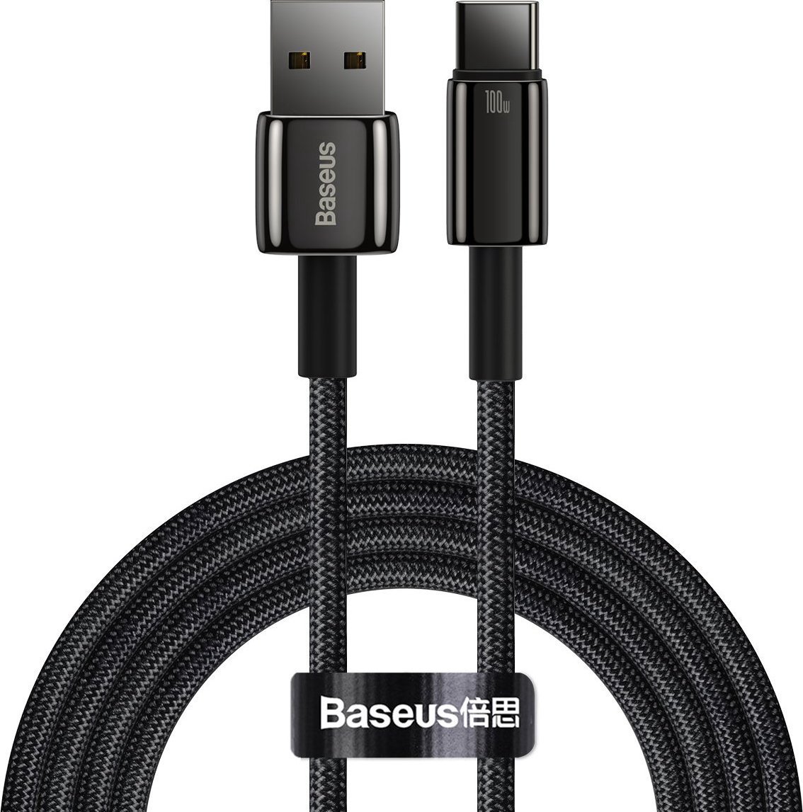 USB cable Baseus USB-A - USB-C 2 m Black (CAWJ000101)