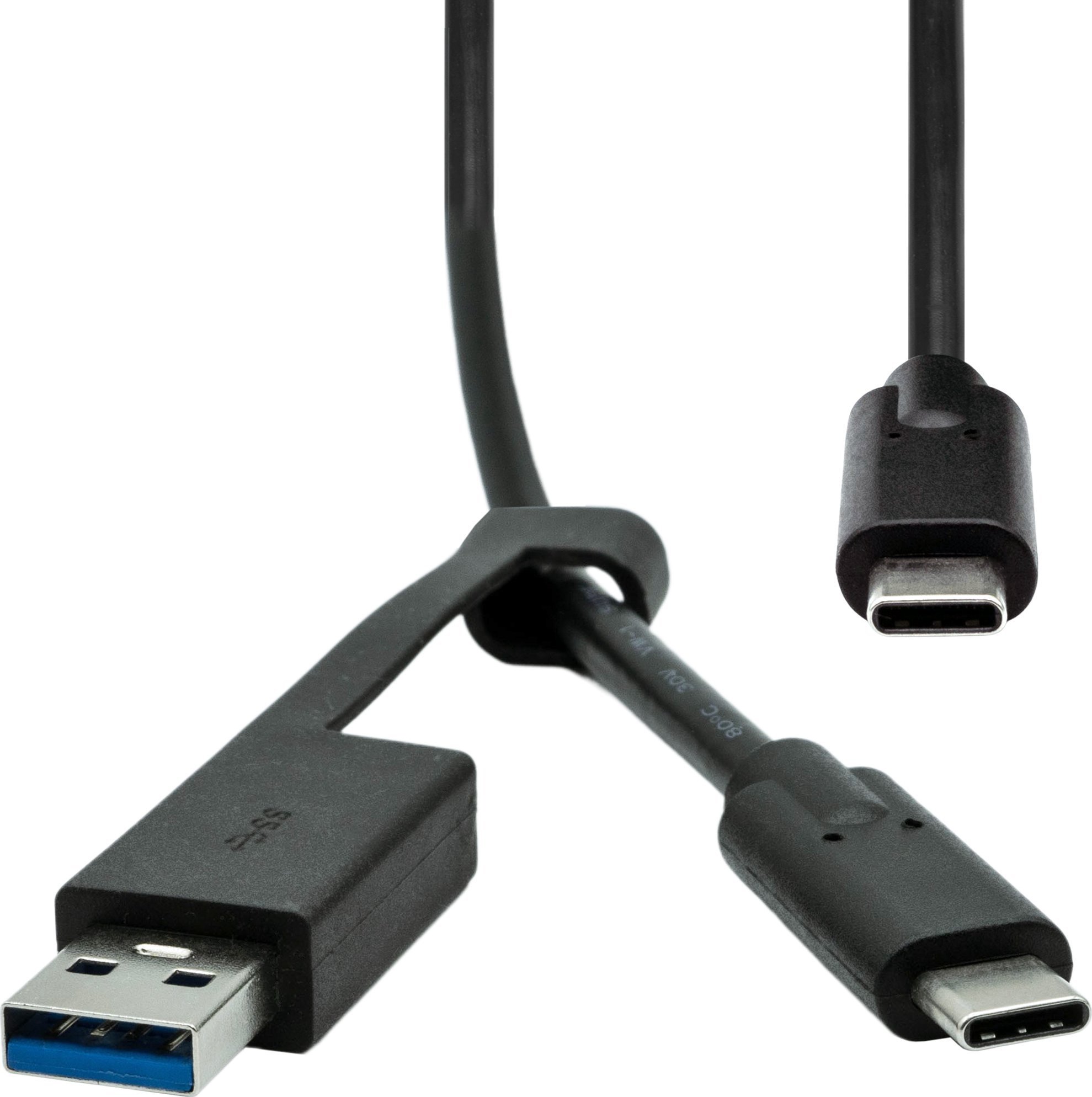 USB cable ProXtend USB-A + USB-C - USB-C 1 m Black (USBCWA-001)