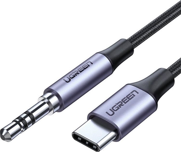 USB cable Ugreen USB-C - mini Jack 3.5 mm 1 m Grey (UGR440GRY)