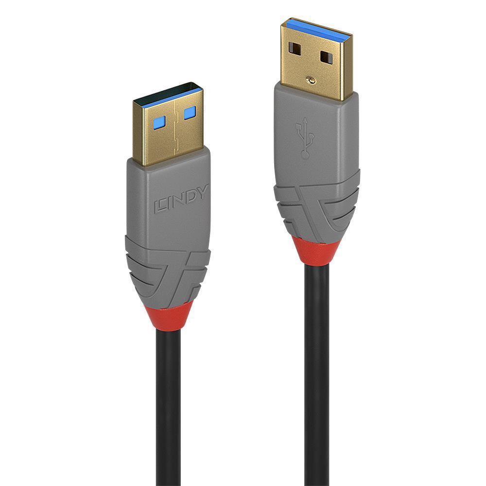 Kabelis LINDY 36754 USB3.2 TYPE A 5M/ANTHRA