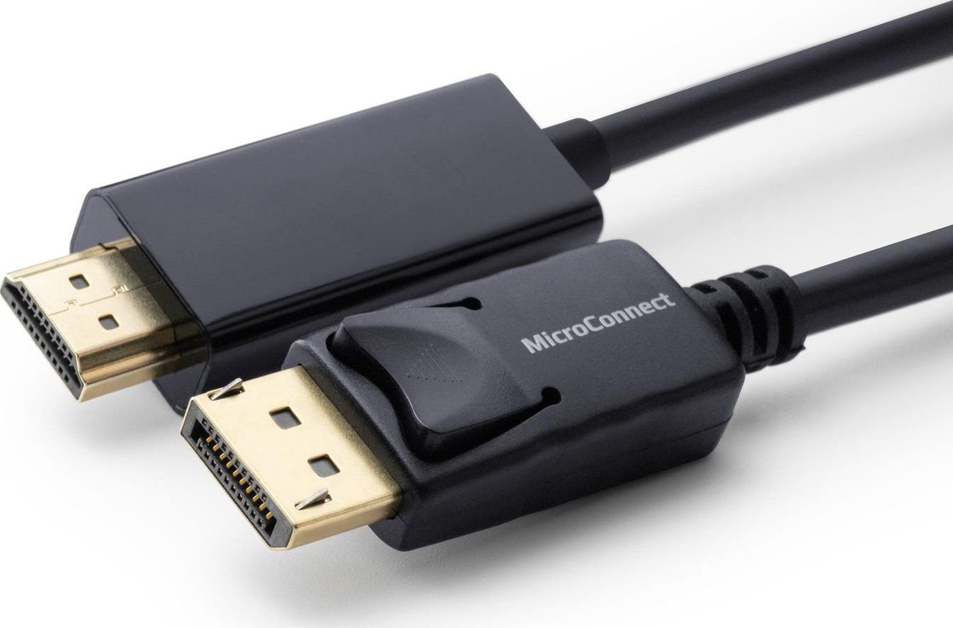 Cable MicroConnect DisplayPort - HDMI 10m black (MC-DP-HDMI-1000)
