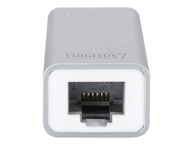 DIGITUS USB 3.0 Typ C Gigabit Ethernet Adapter chipset RTL8153 20cm cable white