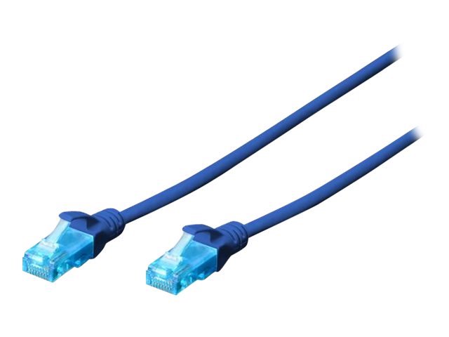 DIGITUS DK-1512-0025/B Digitus Cable patch UTP, CAT.5E, blue, 0.25m