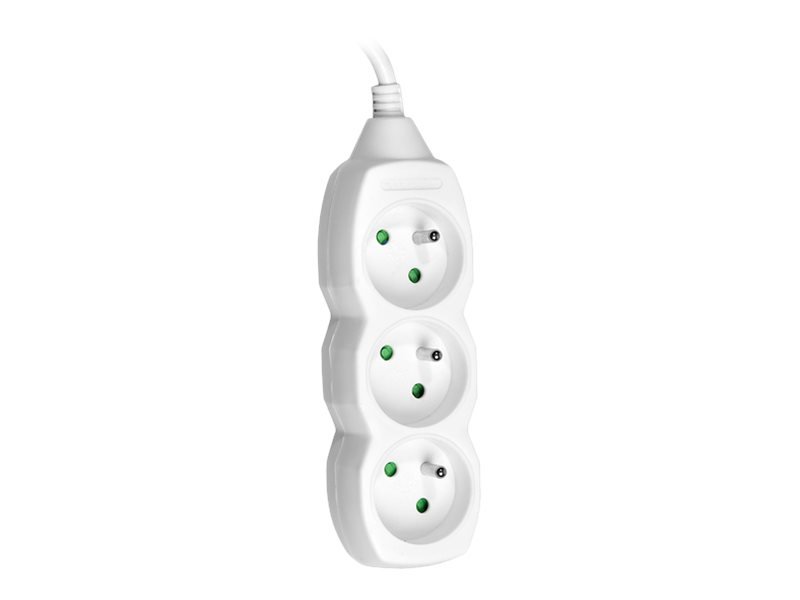 TRACER TRALIS44614 Extension cord TRACER PowerCord 3m 3 outlets white