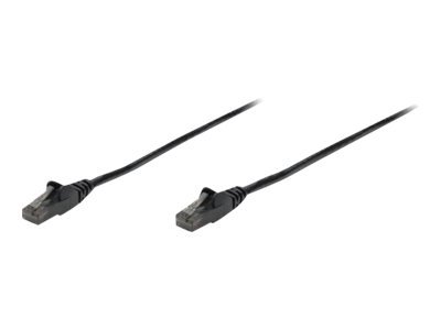 INTELLINET Network Cable Cat6 U/UTP 3.0m 10ft. Black RJ-45 Male / RJ-45 Male