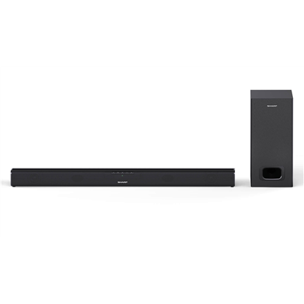 Sharp | HT-SBW110 2.1 Slim Soundbar | Black | No | AUX in | Bluetooth | Wireless connection|HT-SBW110