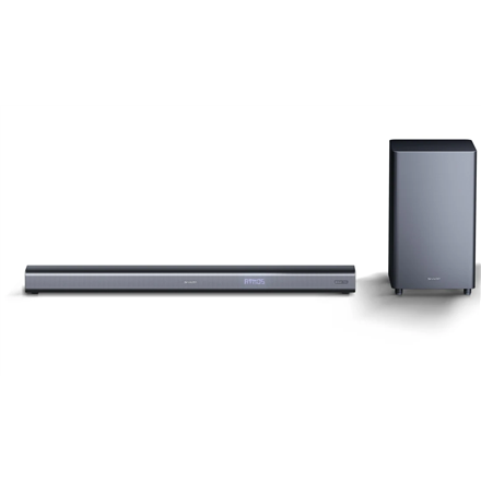 Sharp HT-SBW460 3.1 Soundbar with Wireless Subwoofer and Dolby Atmos for TV above 40", HDMI ARC/CEC, Bluetooth, 95cm, Black | Sharp | TV SoundBar with Wireless Subwoofer | HT-SBW460 | Black | No | USB port | Bluetooth | 440 W | Wireless connection|HT-SBW460