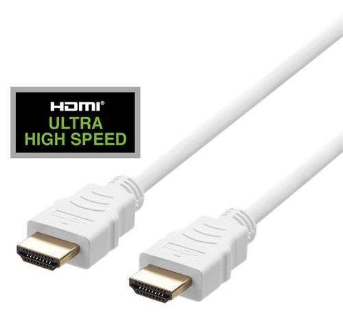 Kabelis DELTACO Ultra High Speed HDMI“ kabelis,3 m,eARC,QMS,8K 60Hz,4K 120Hz,baltas