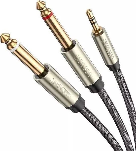 Cable Ugreen Jack 3.5mm - Jack 6.3mm x2 2m grey (10615)