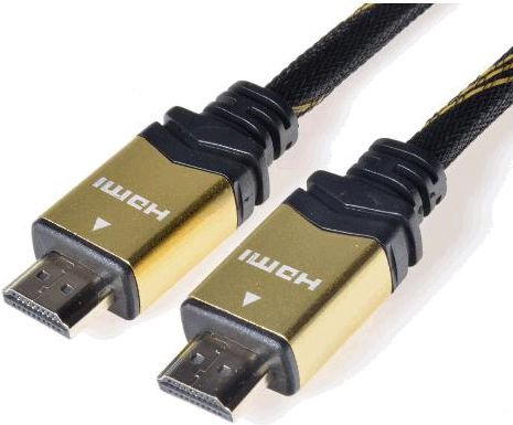 Cable PremiumCord HDMI - HDMI 1m gold (kphdmet1)