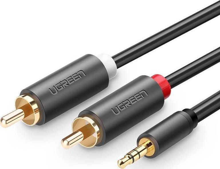Cable Ugreen Jack 3.5mm - RCA (Cinch) x2 3m black (UGR541BLK)