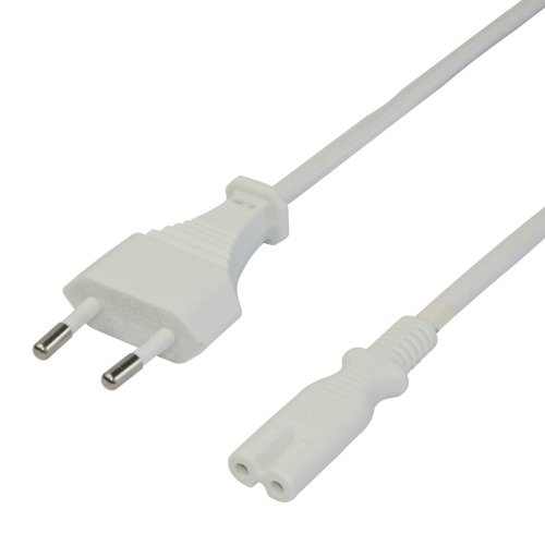 Maitinimo laidas DELTACO CEE 7/16 - C7, 1,5m, baltas / 1902293