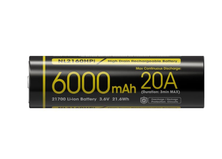 BATTERY RECH. LI-ION 3.6V/6000MAH NL2160HPI NITECORE|NL2160HPI