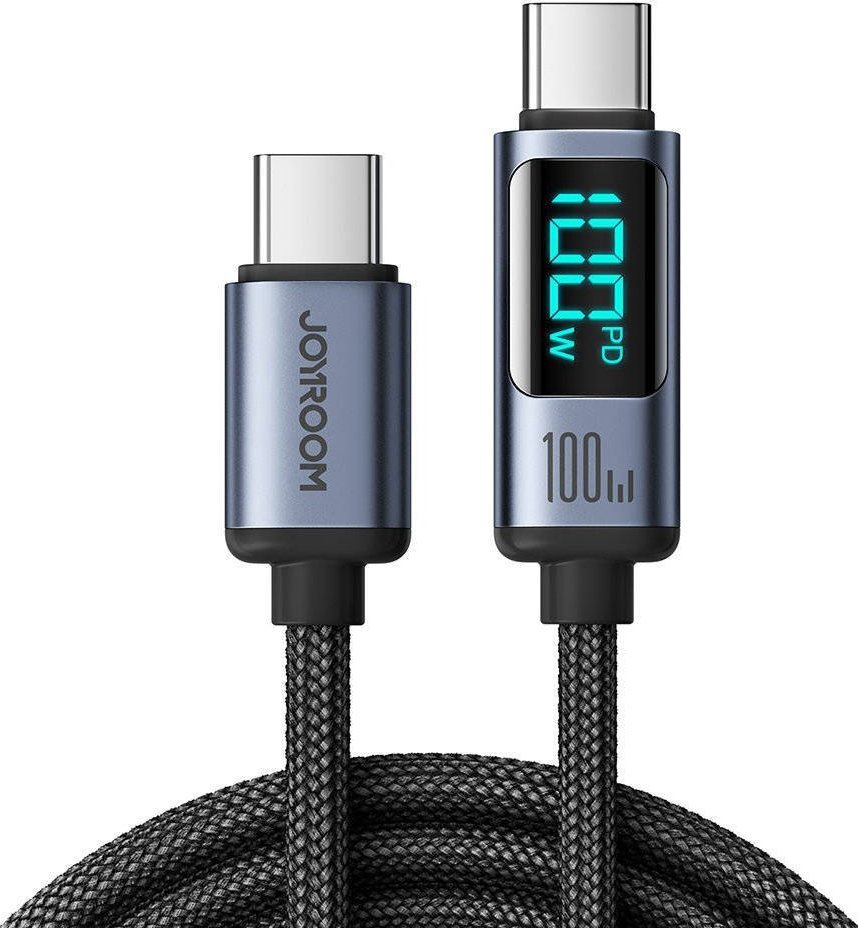 USB cable Joyroom USB-C - USB-C 1.2 m Black (S-CC100A16 1.2m CB)