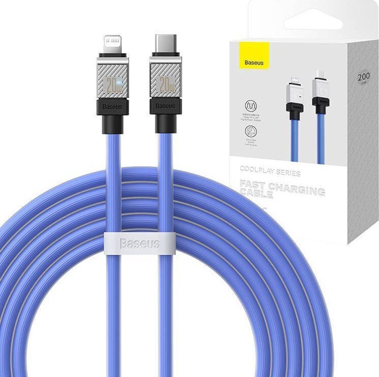 USB cable Baseus USB-C - Lightning 2 m Black (CAKW000103)