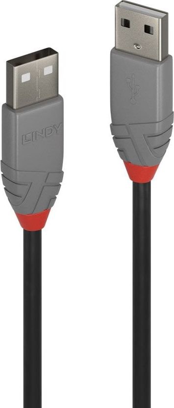 USB cable Lindy USB-A - USB-A 1 m Black (36692)