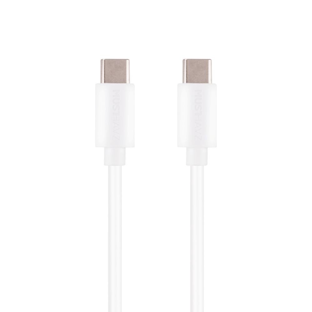 USB-C to USB-C Cable 1.0 m Easy to Go by Musthavz White