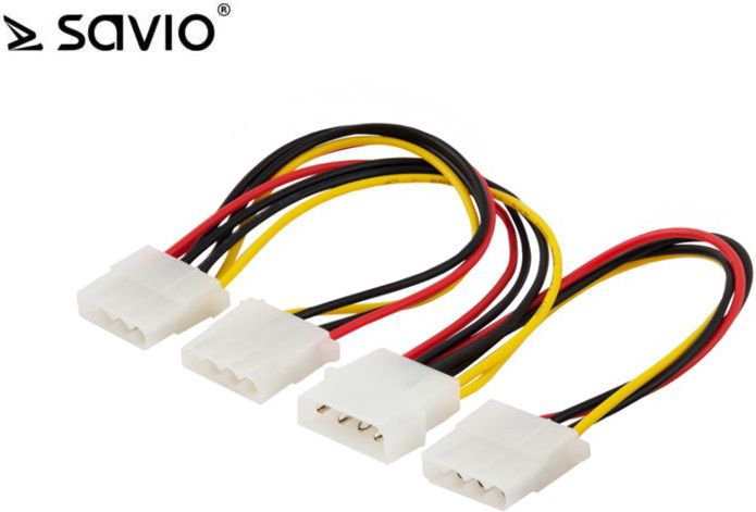 Savio Molex - Molex x3, 0.18m, Multicolored (SAVIO AK-16)