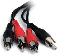 Cable PremiumCord RCA (Cinch) x2 - RCA (Cinch) x2 2m black (kjackcmm2-2)