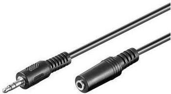 Cable PremiumCord Jack 3.5mm - Jack 3.5mm 10m black (kjackmf10)