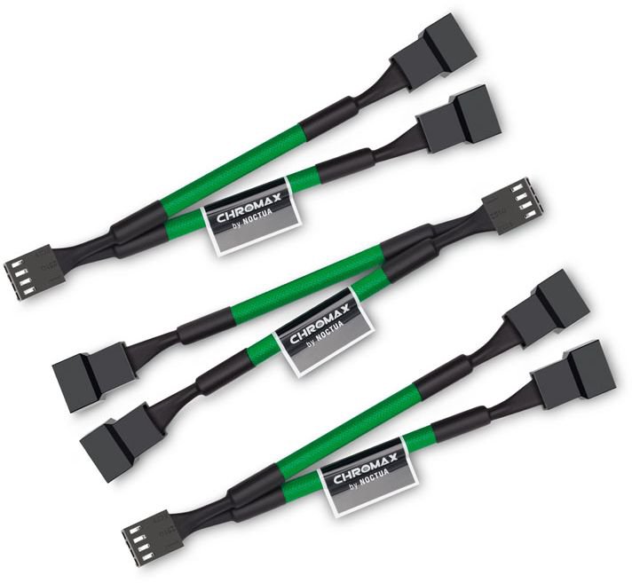 Noctua 4-pin - 4-pin x2, 0.11m, Green (NA-SYC1.green)