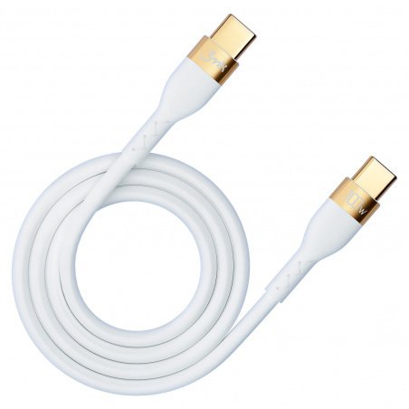 USB cable 3MK USB-C - USB-C 2 m White (no)