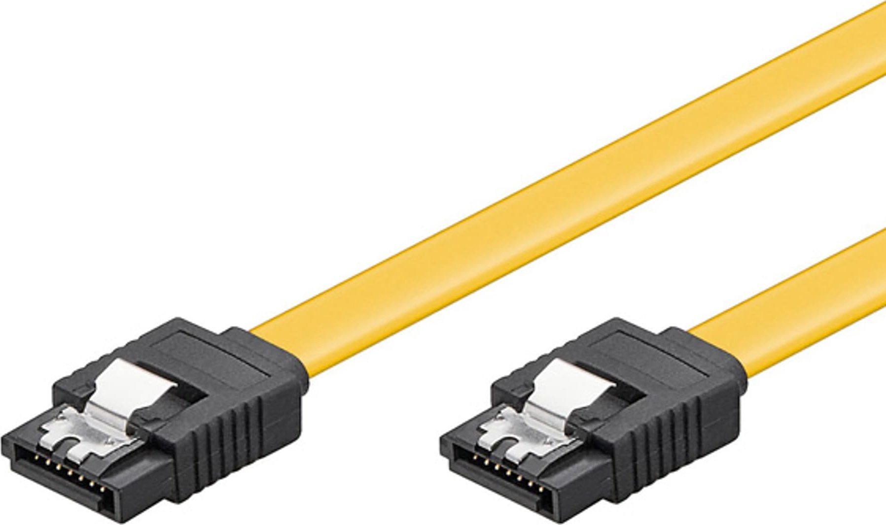 SATA hard drive cable, 0.5 m, yellow, Logo blister, 6 Gb/s