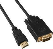 Cable PremiumCord HDMI - D-Sub (VGA) 2m black (khcon-50)