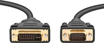 Cable PremiumCord DVI-I - D-Sub (VGA) 2m black (kpdvi1a2)