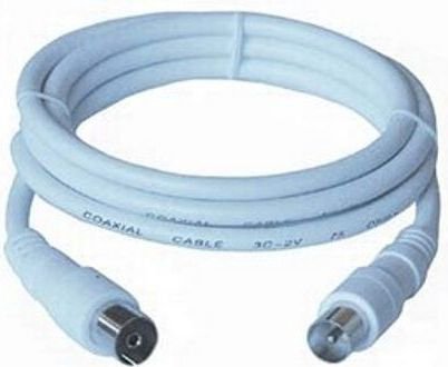 Cable PremiumCord Antenna 2m white (ktmf02)