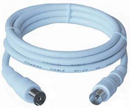 Cable PremiumCord Antenna 5m white (ktmf05)