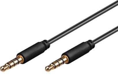 Cable PremiumCord Jack 3.5mm - Jack 3.5mm 2m black (kjack4mm2)
