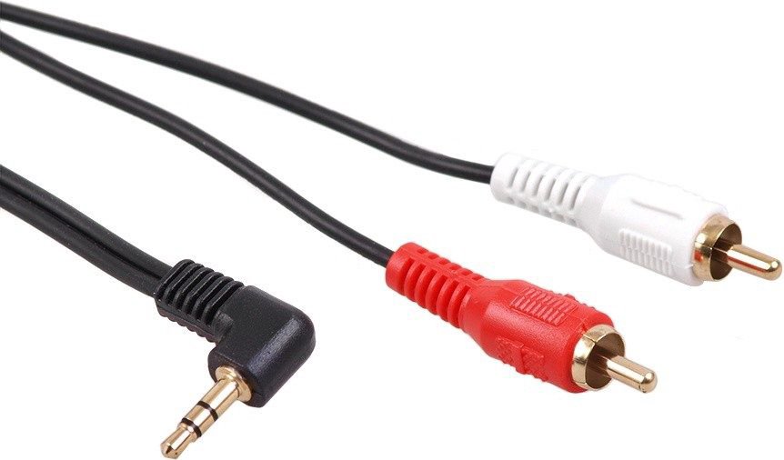 Cable Maclean Jack 3.5mm - RCA (Cinch) x2 3m black (MCTV-825)