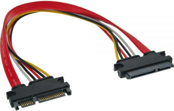 InLine SATA 22-pin - SATA 22-pin, 0.3m, Multicolor (29652A)