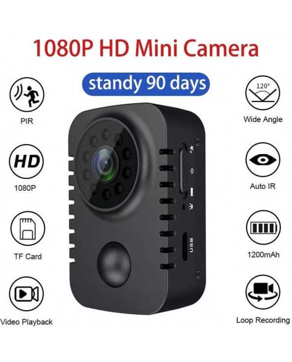HD mini korpuso kamera, belaidė 1080p saugos kišeninės kameros, judesio aktyvuojamos, automobiliams