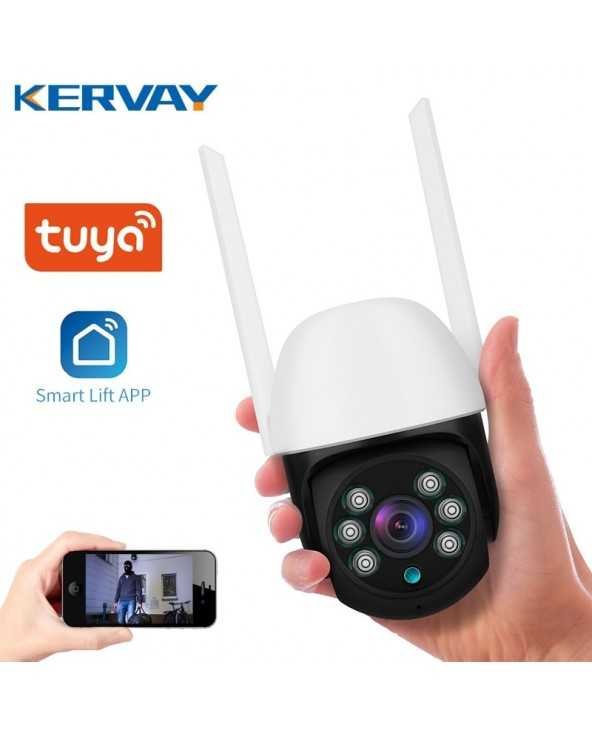 Išmanioji kamera 1080P HD WiFi 2MP CCTV naktinio matymo internetinė kamera lauko IP kamera P2P vaizdo stebėjimo