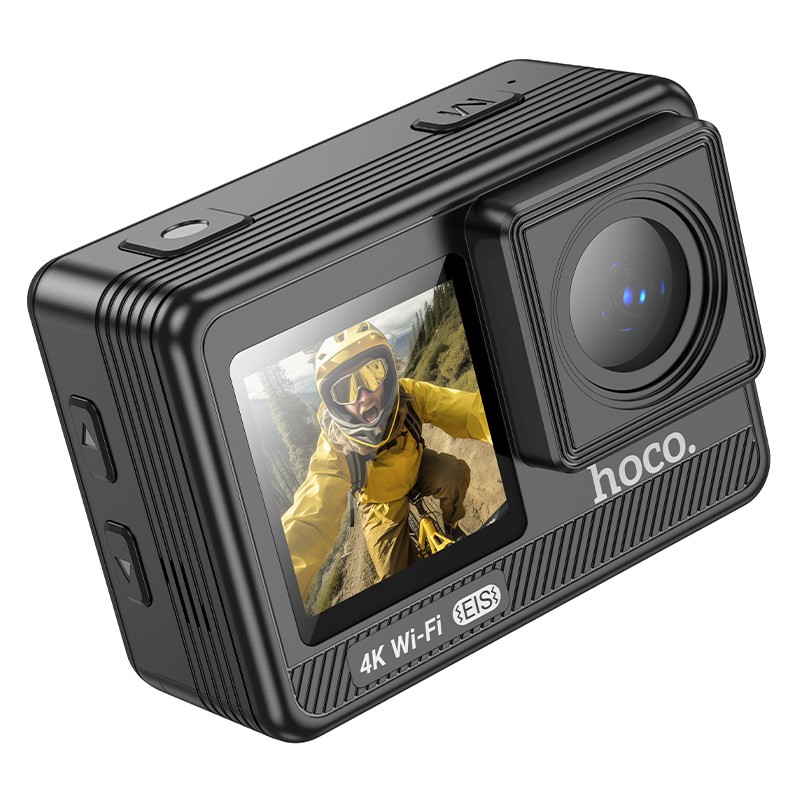 Veiksmo kamera Hoco DV102 4K Anti-Shake juoda