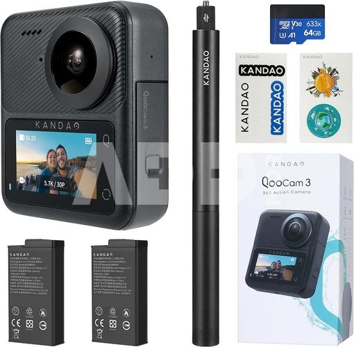 Kandao QooCam 3 360° Action Camera - Travel Combo