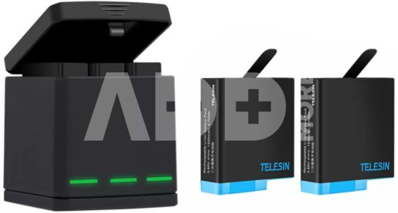 Telesin 3-slot charger box for GoPro Hero 8 + 2 batteries (GP-BNC-801)