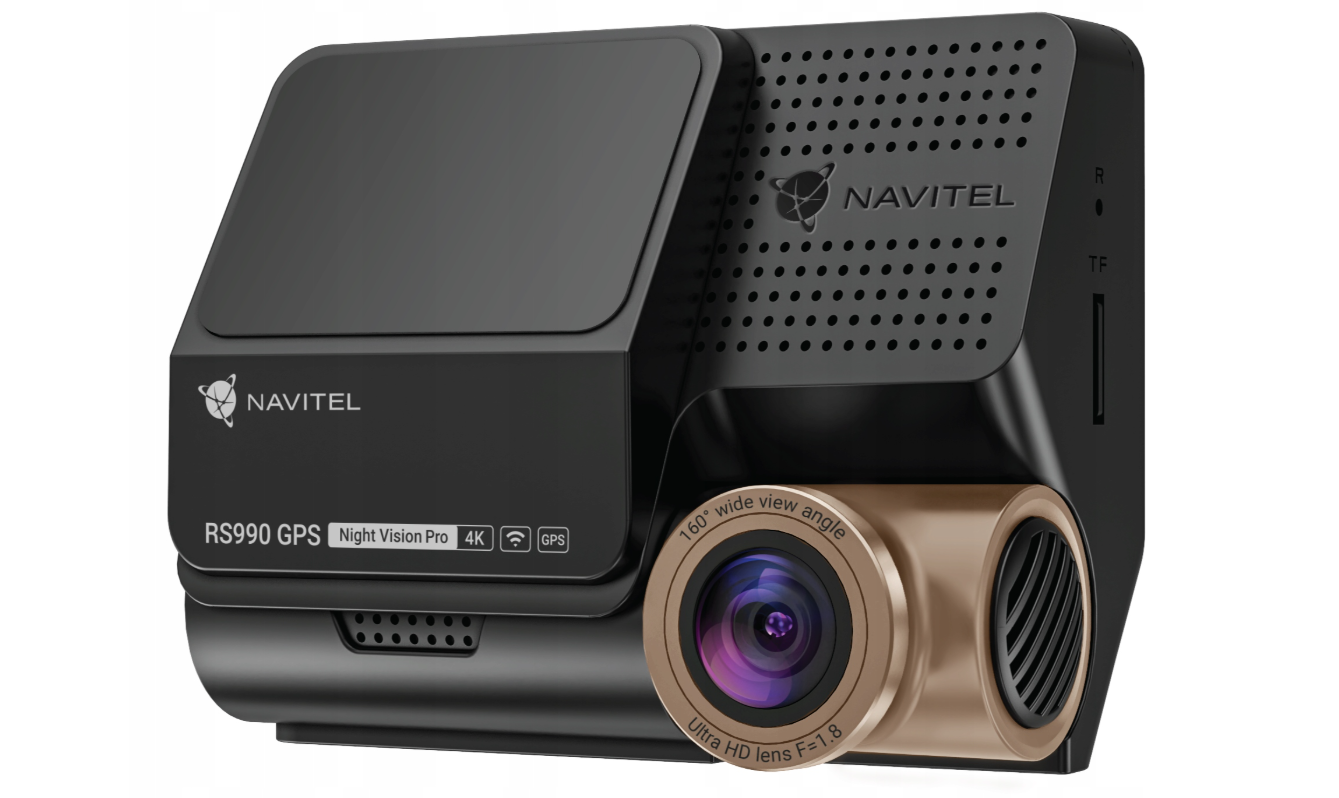 Vaizdo registratorius Navitel RS990 IPS ekranas 3 colių GPS žemėlapiai įtraukti