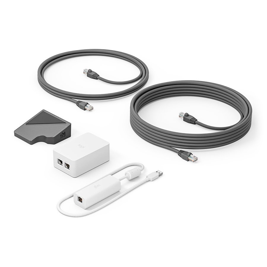 LOGITECH PoE Injector with plug set - OFF WHITE - OTHER - WW - POE INJECTOR W/ PLUG SET