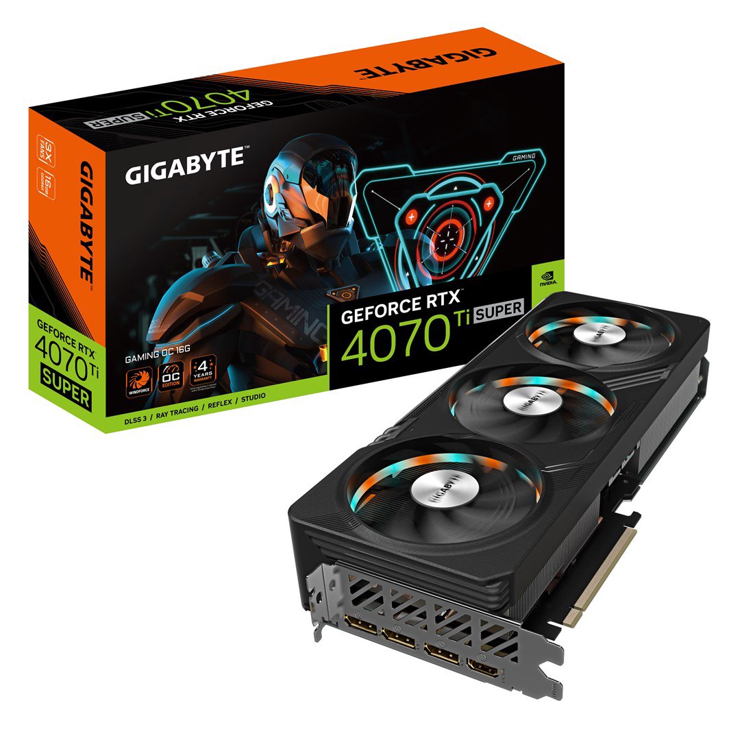 Vaizdo plokštė Gigabyte  GV-N407TSGAMING OC-16GD 1.0  NVIDIA  16 GB  GeForce RTX 4070 Ti SUPER