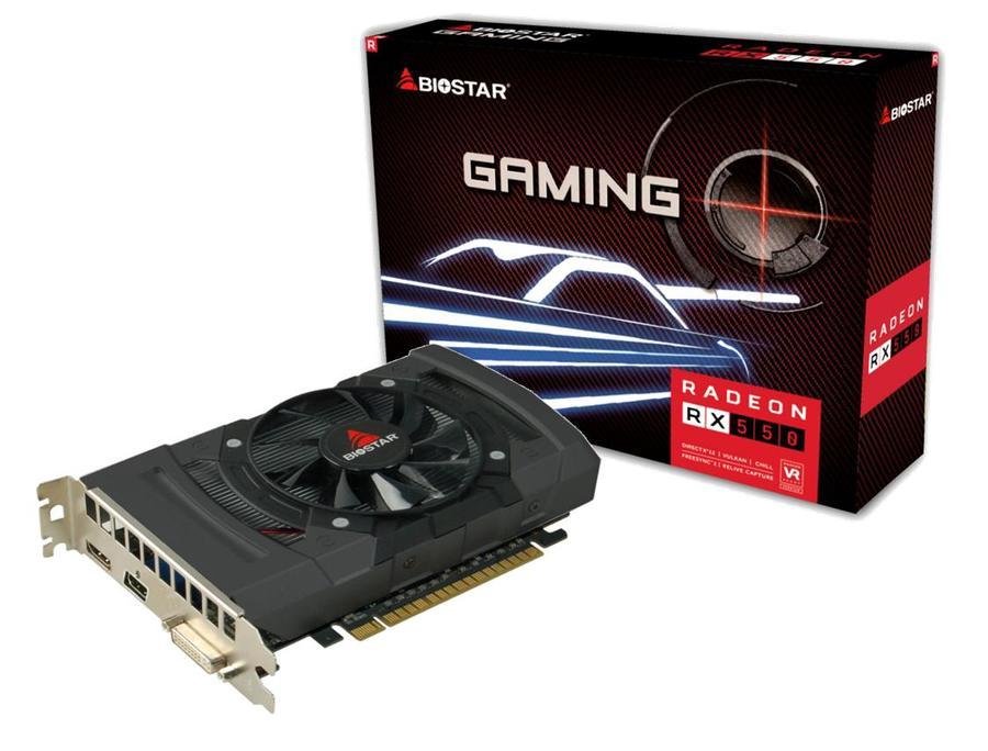 Vaizdo plokštė BIOSTAR Radeon RX550 AMD Radeon RX 550 4 GB GDDR5