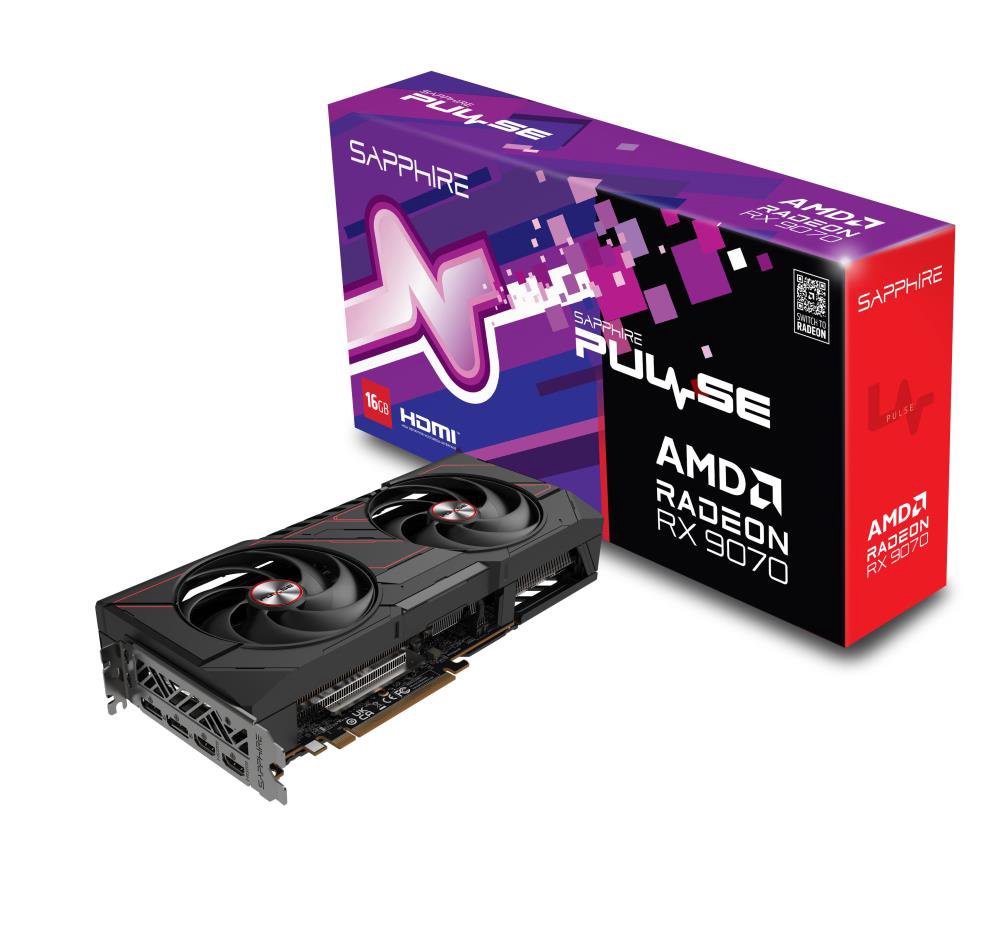 Graphics CardSAPPHIREAMD Radeon RX 907016 GBGDDR6256 bitPCIE 5.0 16xDual Slot