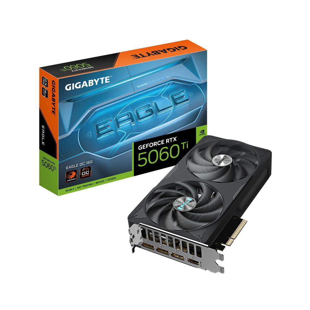 Graphics CardGIGABYTENVIDIA GeForce RTX 5060 Ti16 GBGDDR7128 bitPCIE 5.0 16xGPU 2617