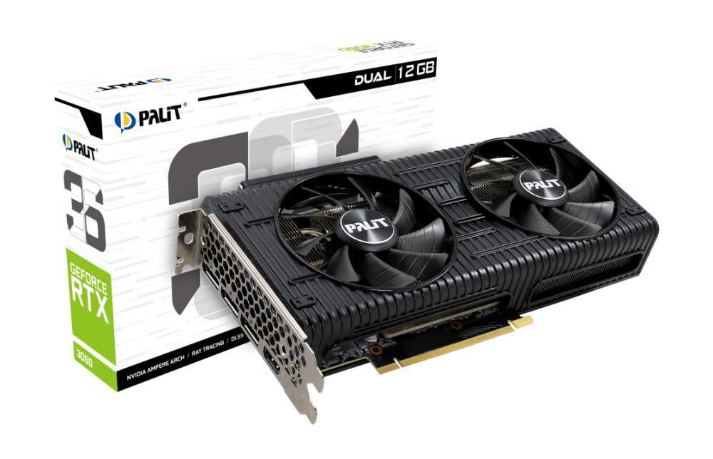 Vaizdo plokštė PALIT GeForce RTX 3060 Dual 12GB